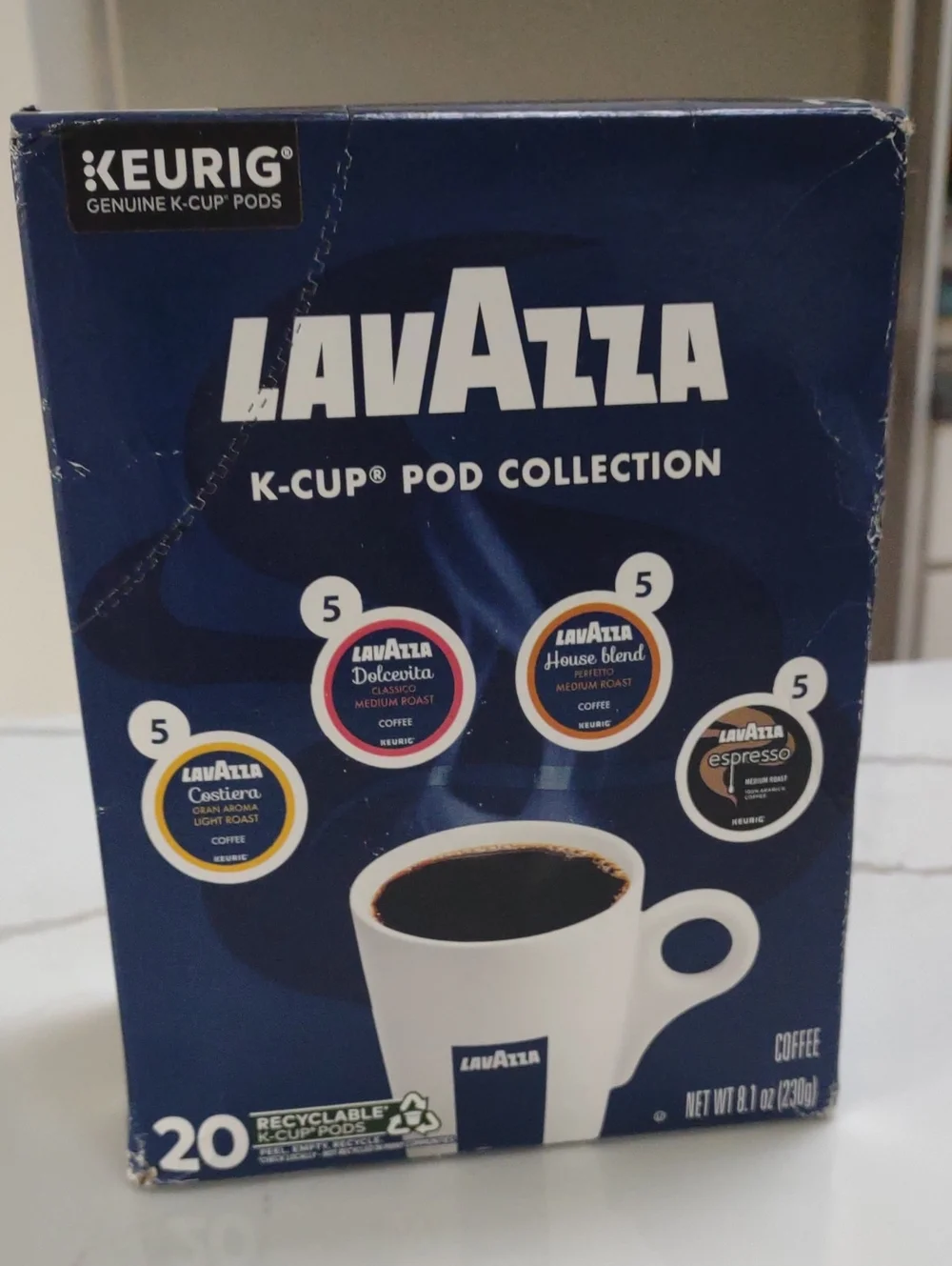 LavAzza 20 Count K-Cup Coffee Pod Collection Variety Pack for Keurig